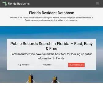 Floridaresidentsdirectory.com(Florida Residents Directory) Screenshot