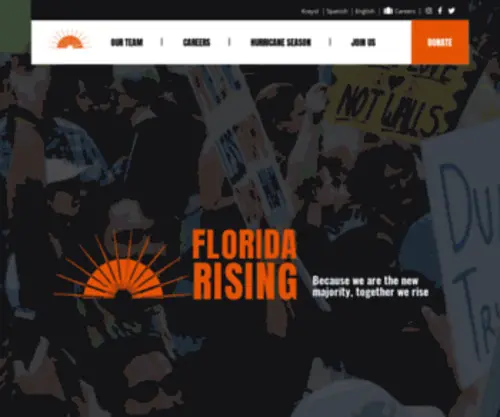 Floridarising.org(Florida Rising) Screenshot