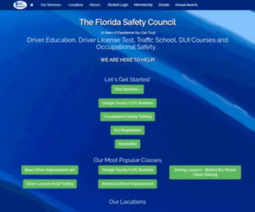 Floridasafety.org(The Florida Safety Council is a non) Screenshot
