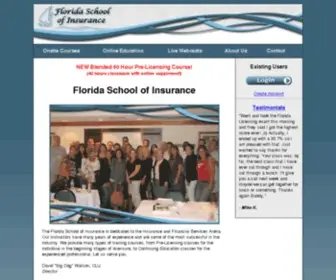 Floridaschool.com(Florida School of Insurance) Screenshot