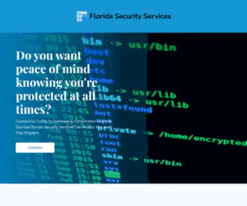 Floridasecurityservices.com(Services Security Computer & Greenacres Internet) Screenshot