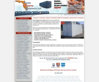 Floridashippingcontainers.com(Florida Shipping Containers Orlando FL Tampa Miami Storage Container) Screenshot