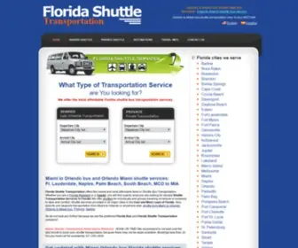 Floridashuttletransportation.com(Miami to Orlando bus shuttle transportation) Screenshot