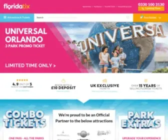 Floridatix.co.uk(The UK's No.1 Orlando Attraction Tickets) Screenshot