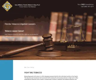 Floridatobaccoattorney.com(Willie Gary) Screenshot