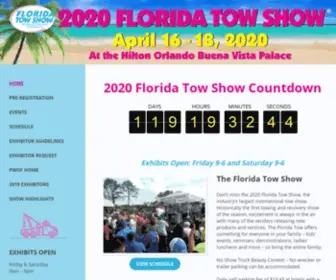 Floridatowshow.com(The World's Largest International Tow Show) Screenshot