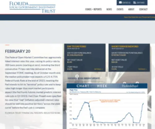Floridatrustonline.com(Florida Local Government Investment Trust) Screenshot