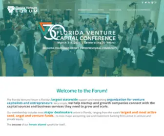 Floridaventureforum.org(Bringing Together Florida's Entrepreneurial Community) Screenshot