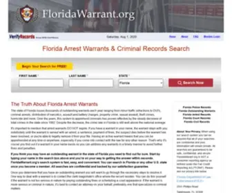 Floridawarrant.org(Florida Arrest Warrants) Screenshot
