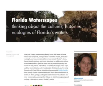 Floridawaterscapes.com(Culture, history, and ecology of Florida's water) Screenshot