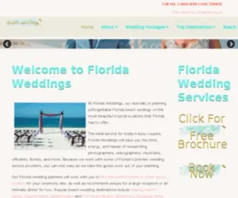 Floridaweddings.com(Florida Beach Wedding Destination Packages) Screenshot