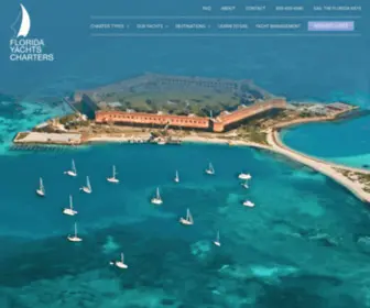 Floridayachtscharters.com(Florida Bareboat & Captain Yacht Charters) Screenshot