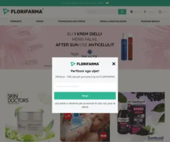 Florifarma.com(FLORIFARMA ështe importuese e produkteve farmaceutike të linjave prestigjoze europiane) Screenshot