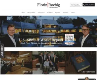 Florinroebig.com(Top-Rated Personal Injury Lawyers) Screenshot