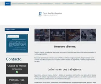 Florsa.com.mx(Flores Sánchez Abogados) Screenshot