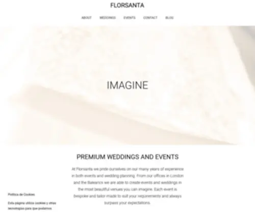 Florsanta.com(Organización de eventos para particulares y empresas) Screenshot