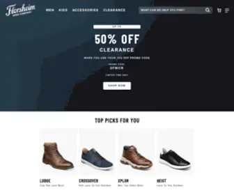 Florsheim.com(Florsheim Shoes) Screenshot