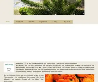 Florsud.com(Florsud srl Blumen Export und Import) Screenshot
