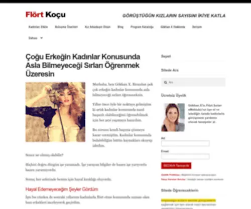 Flortkocu.com(Gökhan X'in Ücretsiz Makalelerini ve Önerilerini Oku) Screenshot