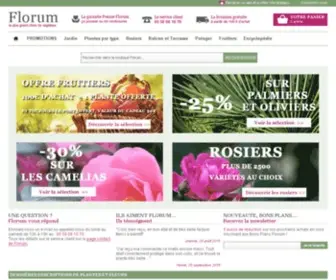 Florum.fr(Le meilleur choix pour le jardin sur internet) Screenshot