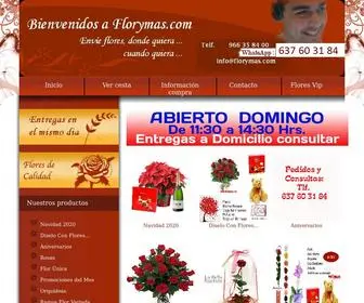 Florymas.com(Floristerias de alicante) Screenshot