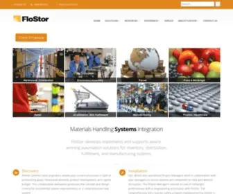 Flostor.com(Award-winning conveyor systems & materials handling automation since 1983) Screenshot