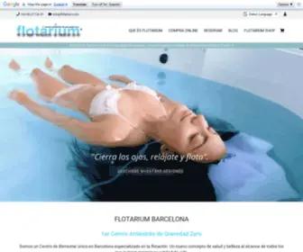 Flotarium.com(FLOTARIUM BARCELONA) Screenshot