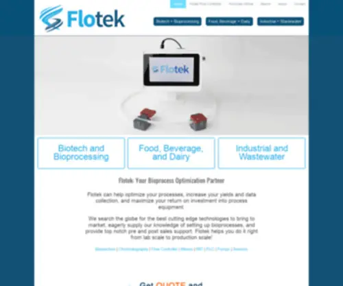 Flotekca.com(Your Bioprocess Optimization Partner) Screenshot