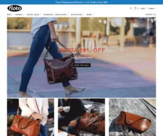 Floto.com(Original Floto Italian Leather Bags) Screenshot