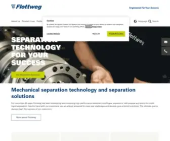 Flottweg.com(Flottweg is a market leader for mechanical solid) Screenshot