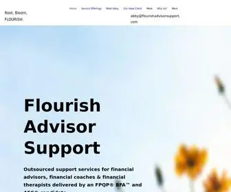 Flourishadvisorsupport.com(Flourish Advisor Support) Screenshot