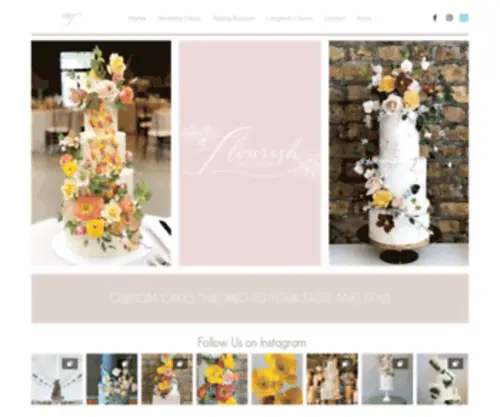 Flourishcakedesign.com(Wedding Cakes) Screenshot
