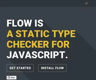 Flow.org(A Static Type Checker for JavaScript) Screenshot