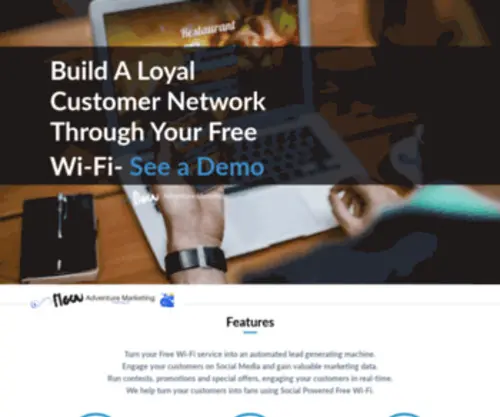 Flowadventuremarketing.com(Wifi Marketing) Screenshot