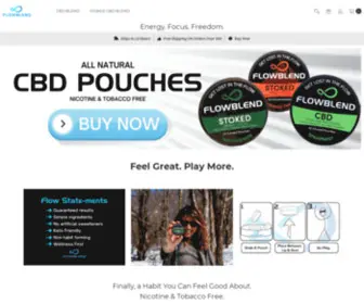 Flowblend.com(CBD Pouches) Screenshot