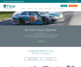 Flowcorp.com(Flow Waterjet Cutting Machines & Products) Screenshot