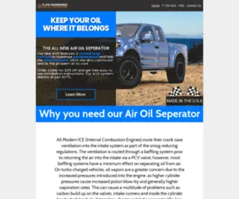 Flowengineered.com(Air Oil Separators) Screenshot