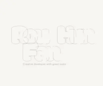 Flowen.me(Freelance creative developer and designer) Screenshot