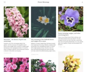 Flower-Meanings.com(If you are looking for various flower meanings) Screenshot