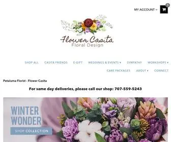 Flowercasita.com(Petaluma Florist) Screenshot