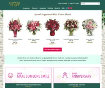 Flowercraft1.com(Springfield Florist) Screenshot