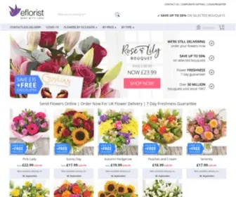 Flowerfete.co.uk(Eflorist) Screenshot