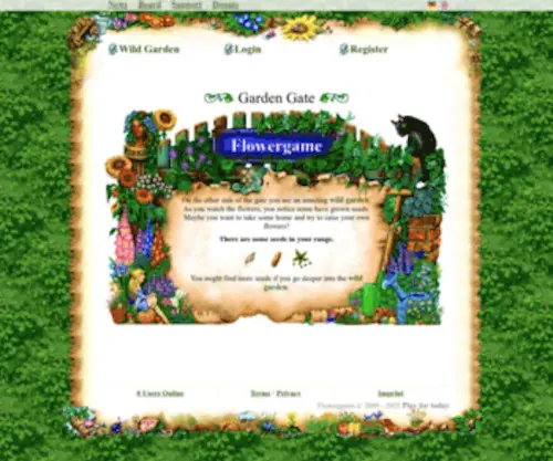 Flowergame.net(Garden Gate) Screenshot
