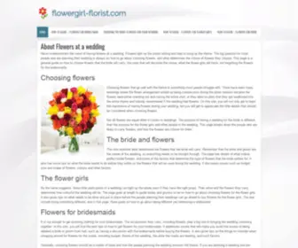 Flowergirl-Florist.com(About Flowers at a wedding) Screenshot