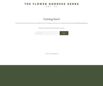 Flowergoddessherb.com(The Flower Goddess Herbs) Screenshot