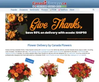 Flowers.ca(Flower Delivery by Canada Flowers) Screenshot