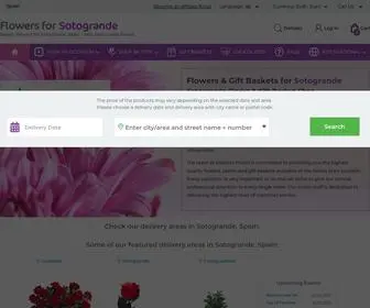 Flowers4Sotogrande.com(Flowers for Sotogrande) Screenshot