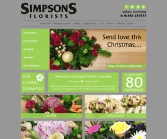 Flowersbysimpsons.com(Simpsons florists inverness) Screenshot