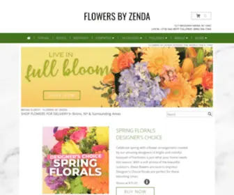 Flowersbyzenda.co(Bronx Florist) Screenshot