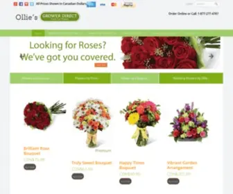 Flowersincalgary.com(Same Day Flower Delivery In Calgary) Screenshot